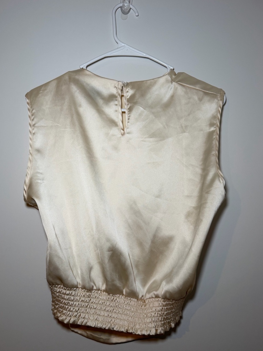 Sincerely Jules Soft Cream Satin Tank Top Women’s XL - Picture 3 of 10